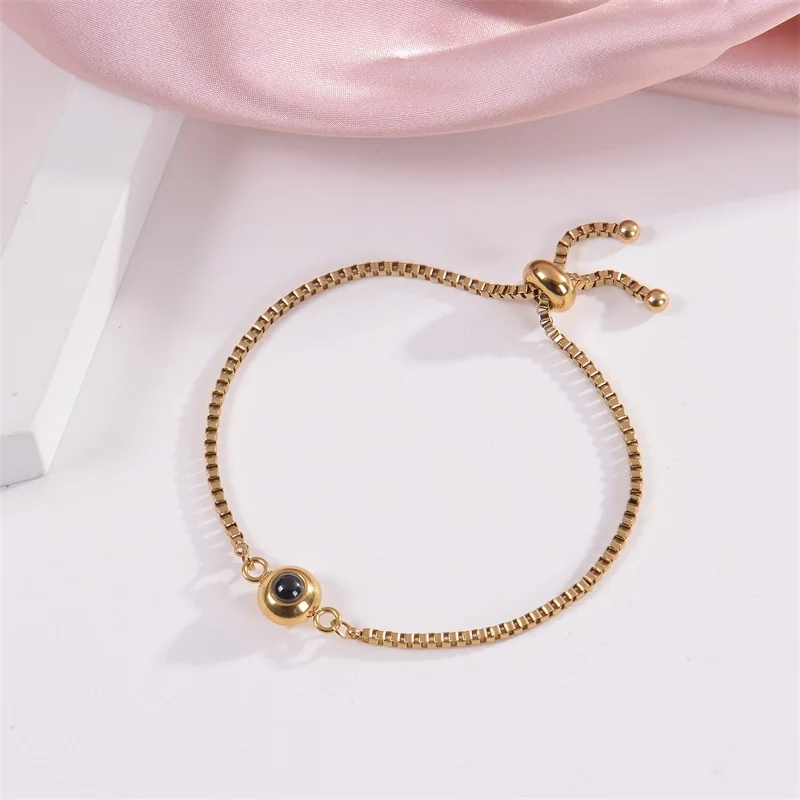 Pulsera con Foto Personalizada, Pulseras con Proyección de Imagen en 100 Idiomas, Te Amo, Pulsera de Acero Inoxidable - Imagen 51