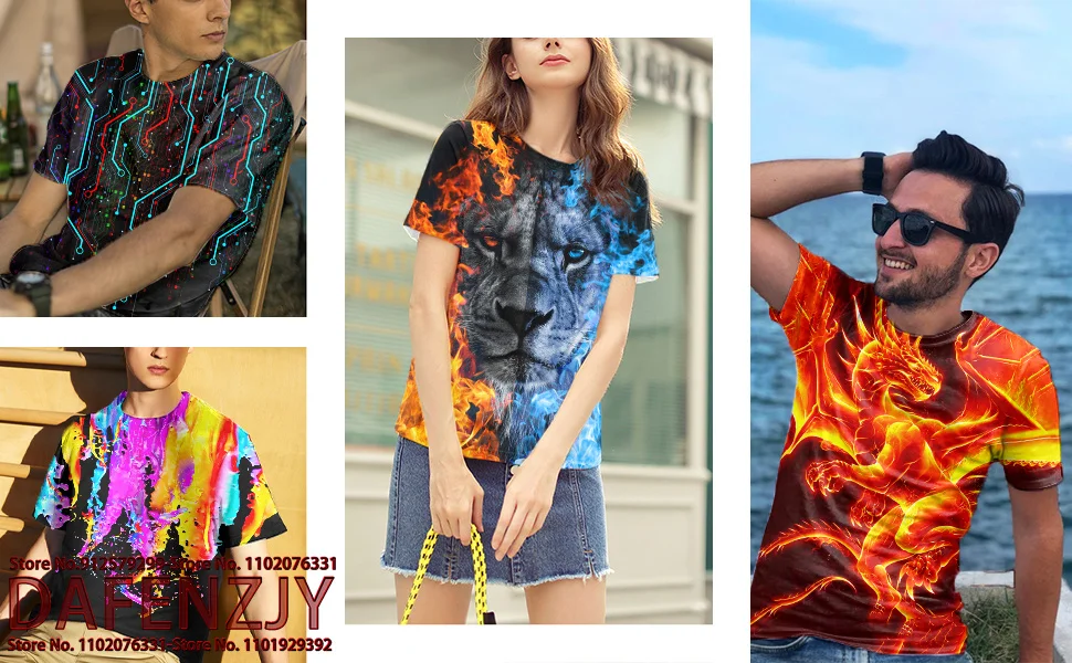 Camiseta personalizada para mascotas para hombres Diseña tu foto Camiseta personalizada con estampado 3d completo Camiseta para correr Regalos personalizados Hombres abstractos - Imagen 15