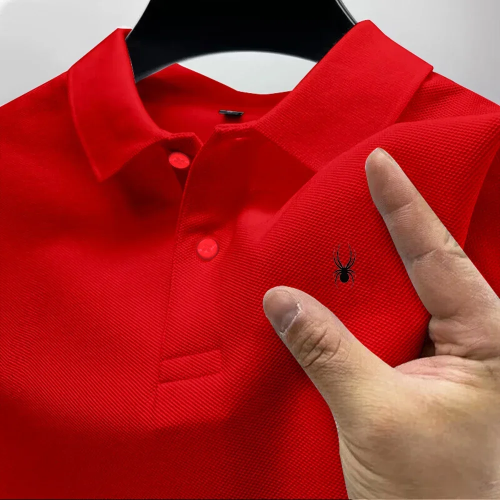 Camisa de hombre modelo 2026 con estampado multicolor, manga corta, cuello casual, versátil para negocios, novedad de verano - Imagen 13