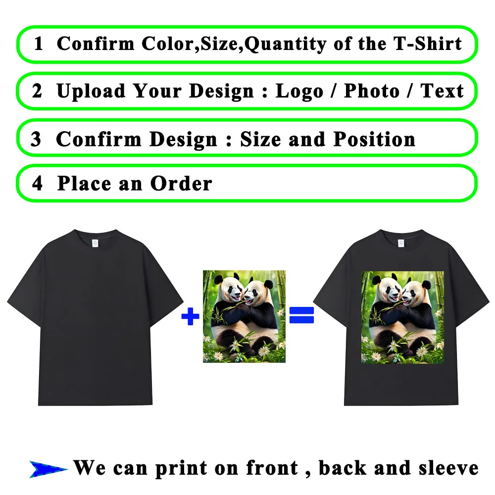 Camisetas Personalizadas para Hombre, 230 GSM, 100% Algodón, Camisetas Sólidas para Mujer, Ropa de Trabajo en Equipo, Impresión Personalizada de Imágenes, Fotos, Texto, Logotipo, Camiseta DIY - Imagen 6