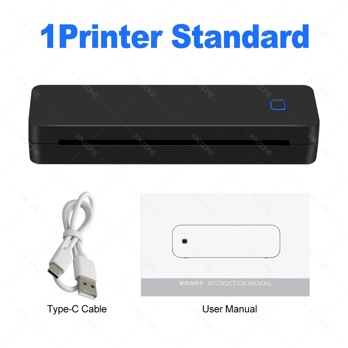 Impresora térmica Bluetooth A4 compatible con tamaños 2 “/3”/4"/A4 Dispositivo de impresión inalámbrico portátil Ideal para viajes Papel térmico A4 - Imagen 8