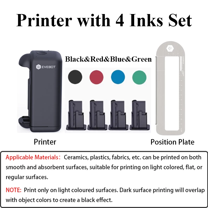 EVEBOT PRINTIND Impresora de inyección de tinta industrial portátil Mini impresora inteligente inalámbrica Bluetooth Tinta de secado rápido (tinta permanente) - Imagen 21