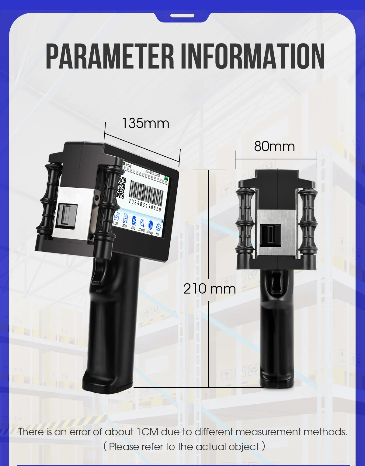 Impresora de inyección de tinta portátil Yhan de 12,7 mm sincriptar para fecha de caducidad Código de barras Código QR Números de lotes Impresión de logotipos de mejor valor - Imagen 23