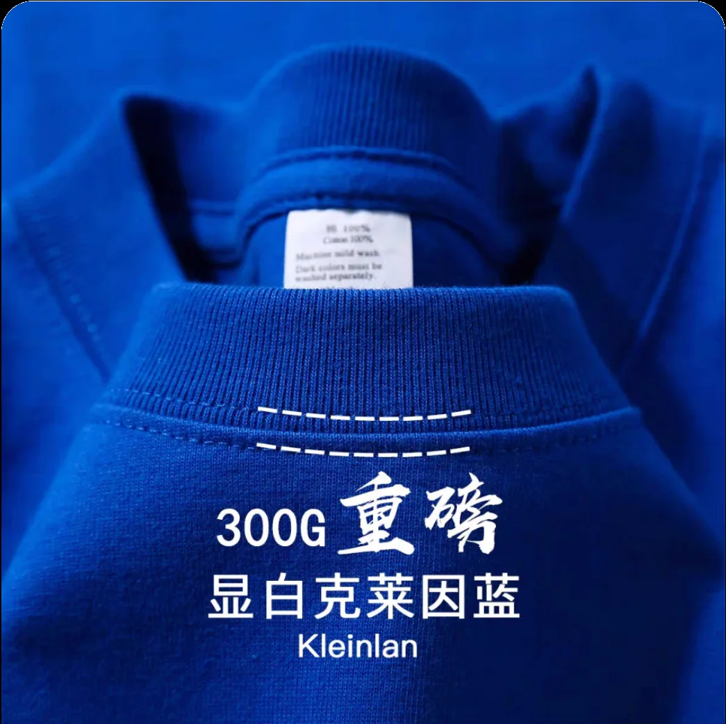 Camiseta personalizada con impresión DTG, camisetas de algodón 100% de 300GSM para hombre, camisetas informales holgadas de alta calidad para mujer, ropa de trabajo superior personalizada - Imagen 13
