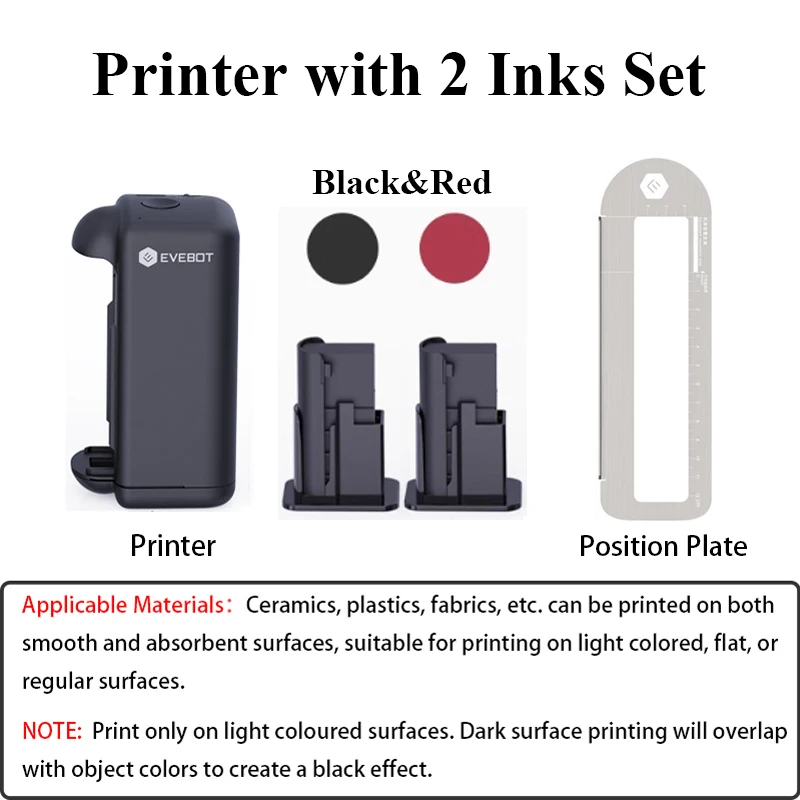 EVEBOT PRINTIND Impresora de inyección de tinta industrial portátil Mini impresora inteligente inalámbrica Bluetooth Tinta de secado rápido (tinta permanente) - Imagen 14