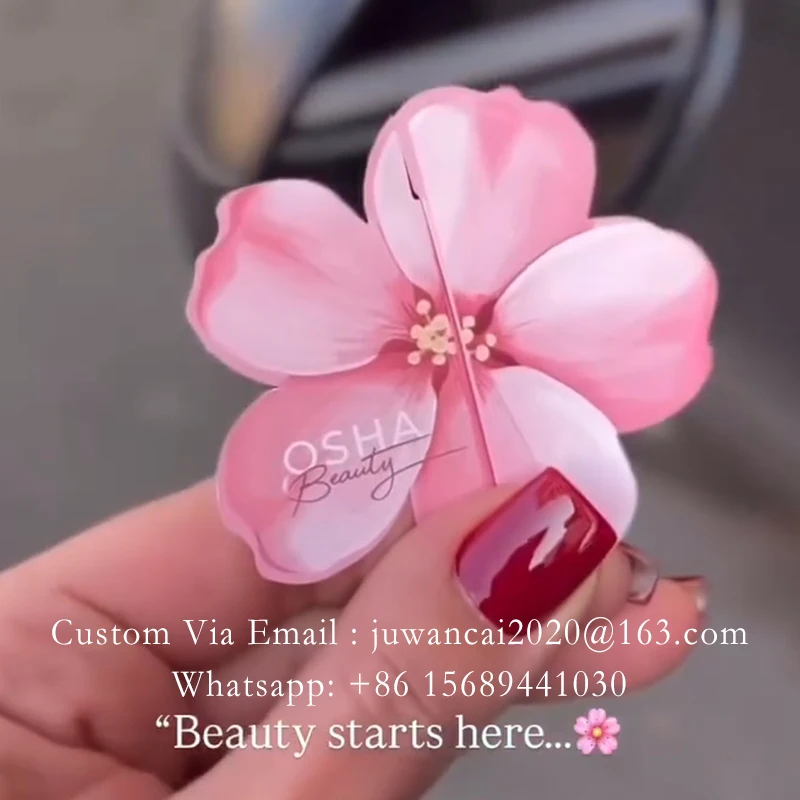 Tarjetas de presentación personalizadas con forma de mariposa, folletos creativos, diseño gratuito, impresión de folletos plegables con efecto espejo, estrategia publicitaria para pequeñas empresas - Imagen 13