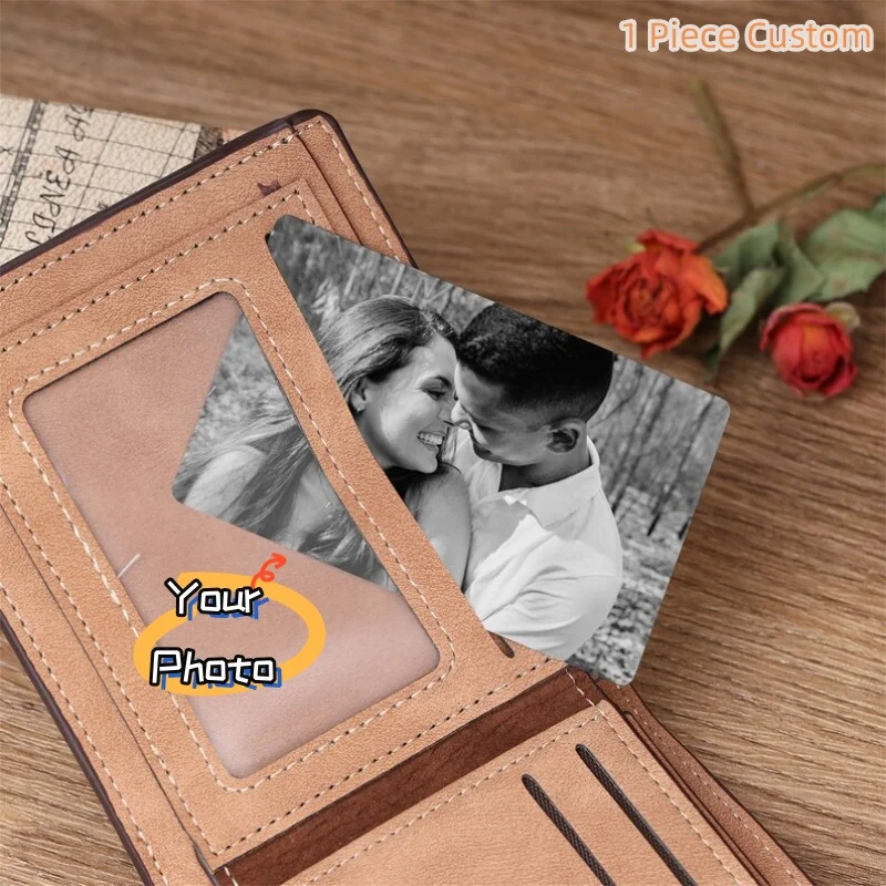 Tarjeta de Metal de Anime con texto de foto personalizado, billetera personalizada, hoja de aluminio, imagen de diseño fino, tarjeta de regalo impermeable para negocios - Imagen 4