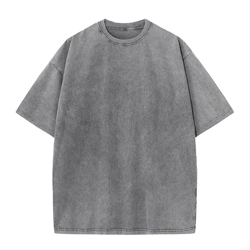Camiseta 230g de algodón 100% con logotipo bordado personalizado – Corte holgado premium - Imagen 7