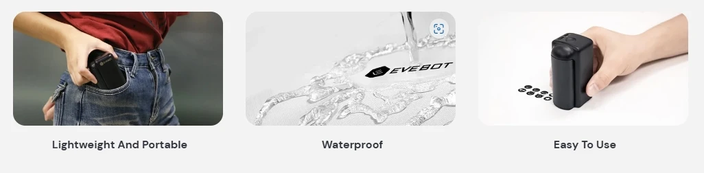 EVEBOT PRINTIND Impresora de inyección de tinta industrial portátil Mini impresora inteligente inalámbrica Bluetooth Tinta de secado rápido (tinta permanente) - Imagen 27