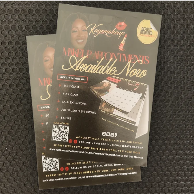 100/200 Uds. Brochura de color personalizada tamaño A5 A6 157g papel para promoción empresarial impresión de doble cara folletos publicitarios - Imagen 5