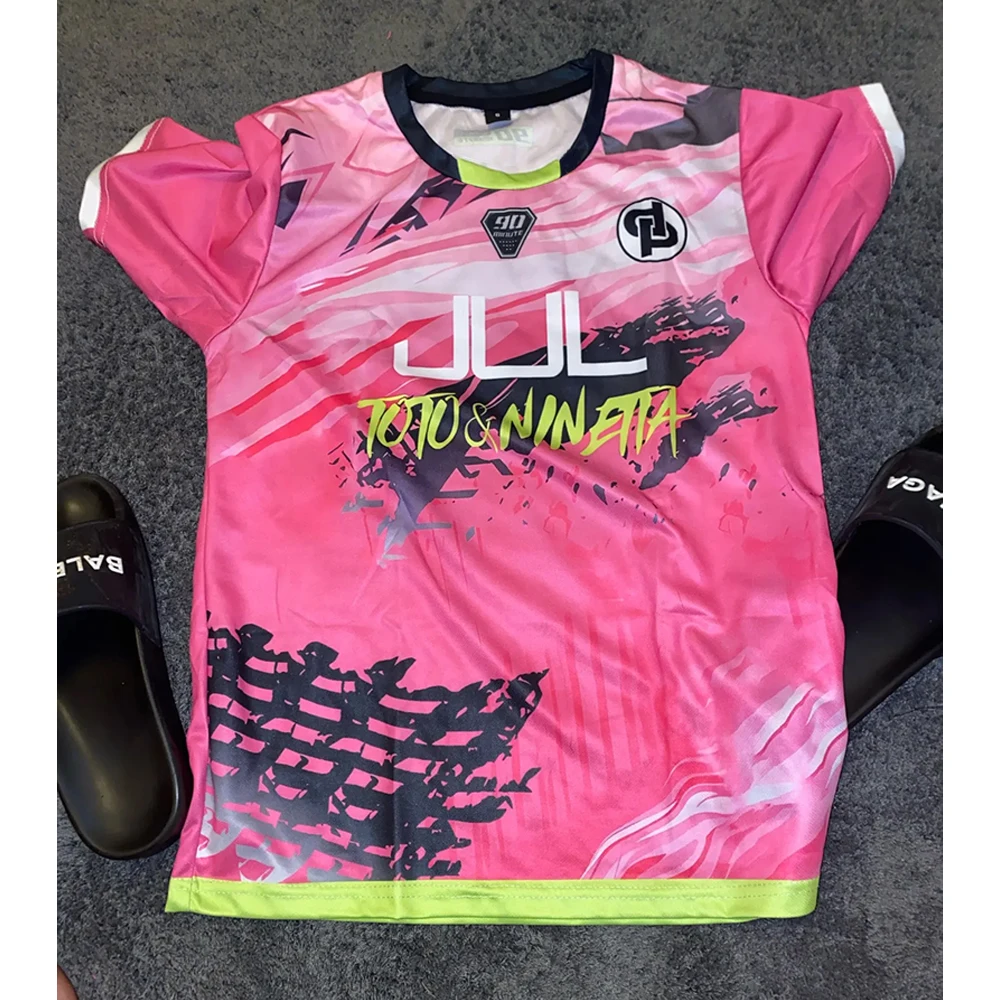 Camiseta de verano Maollot Jul, Camiseta deportiva de 90 minutos transpirable al aire libre, camiseta de fútbol de secado rápido para hombre, compra de Tops personalizados - Imagen 12
