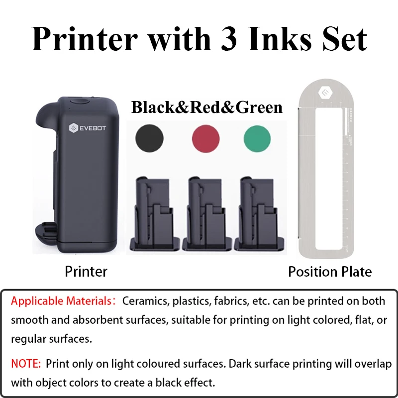 EVEBOT PRINTIND Impresora de inyección de tinta industrial portátil Mini impresora inteligente inalámbrica Bluetooth Tinta de secado rápido (tinta permanente) - Imagen 10