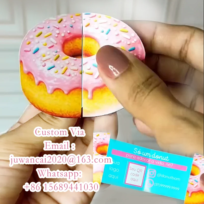 Tarjetas de presentación personalizadas con forma de mariposa, folletos creativos, diseño gratuito, impresión de folletos plegables con efecto espejo, estrategia publicitaria para pequeñas empresas - Imagen 8