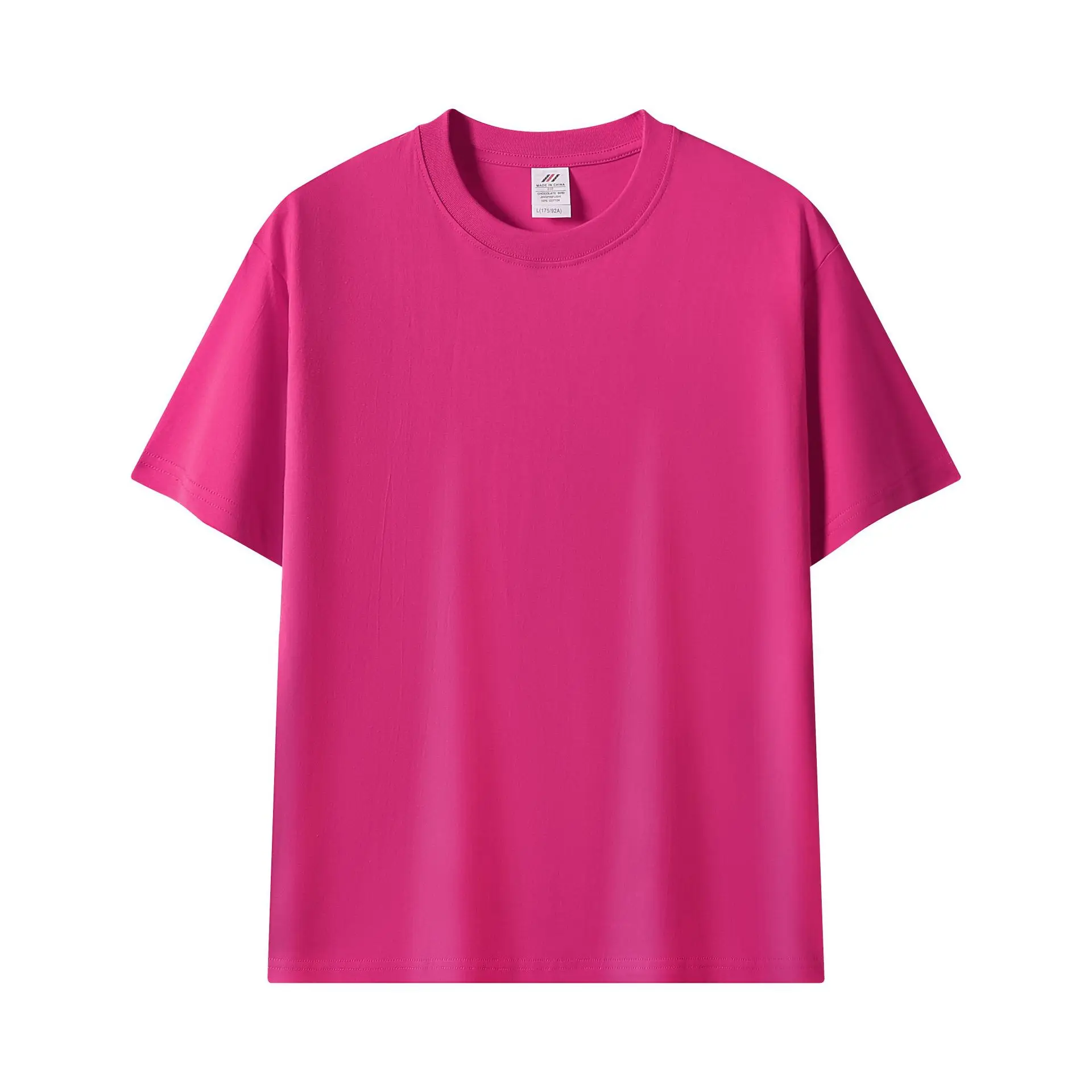 Camisetas Personalizadas para Hombre, 230 GSM, 100% Algodón, Camisetas Sólidas para Mujer, Ropa de Trabajo en Equipo, Impresión Personalizada de Imágenes, Fotos, Texto, Logotipo, Camiseta DIY - Imagen 29