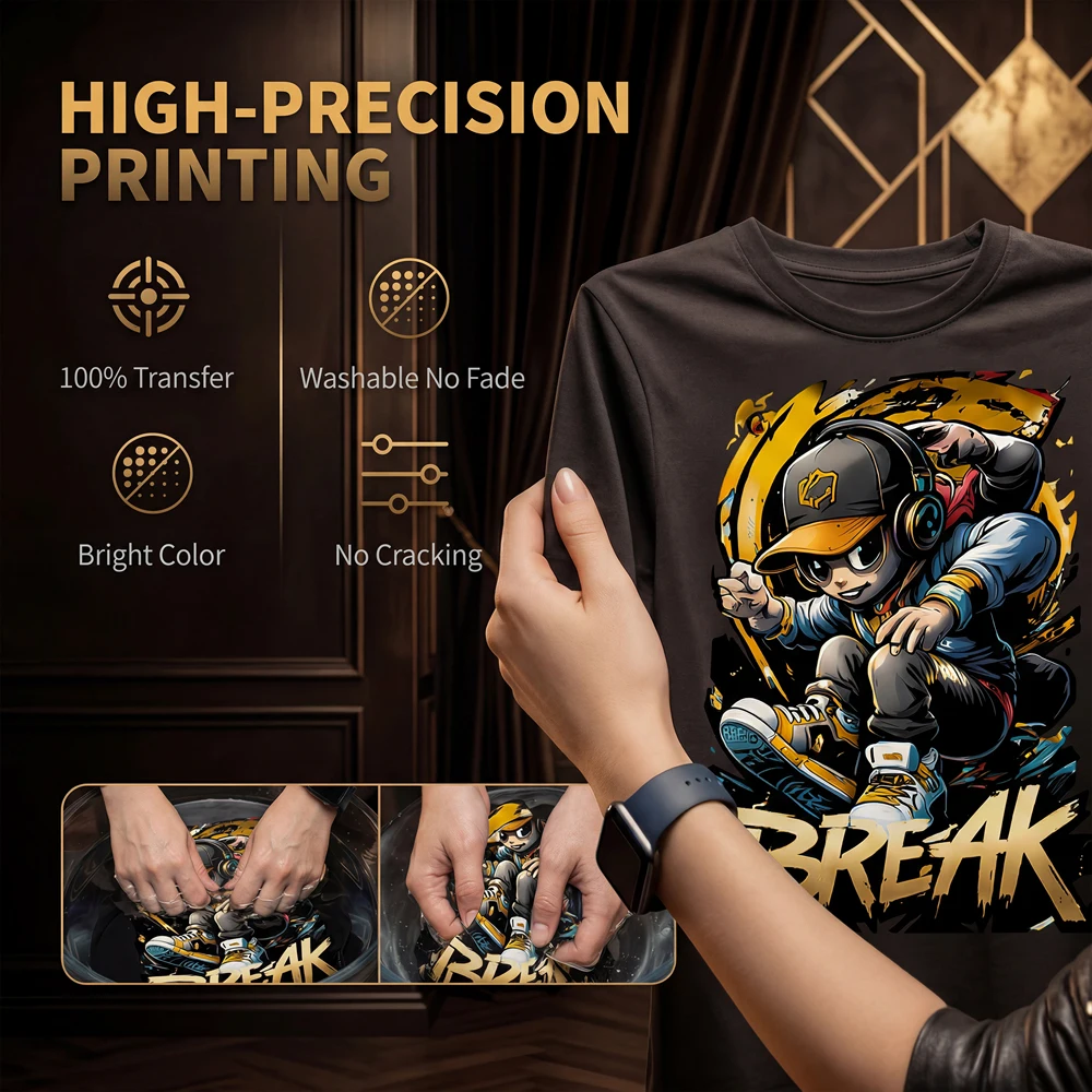 Impresora DTF Colorsun A4 para Epson L800, impresora A4 DTF para camisetas con horno, impresora A4 DTF para camisetas y sudaderas. - Imagen 4