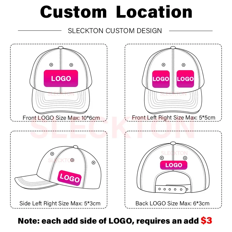 Gorra de béisbol retro personalizada SLECKTON – Bordado o impresión con tu logo - Imagen 3