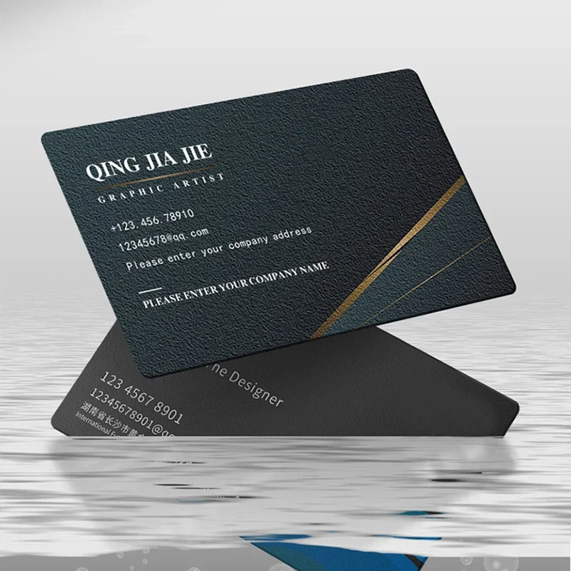 Tarjeta de presentación de PVC personalizada, tarjeta de presentación de plástico, tarjeta impermeable, diseño gratuito, tarjeta de presentación personalizada esmerilada - Imagen 7