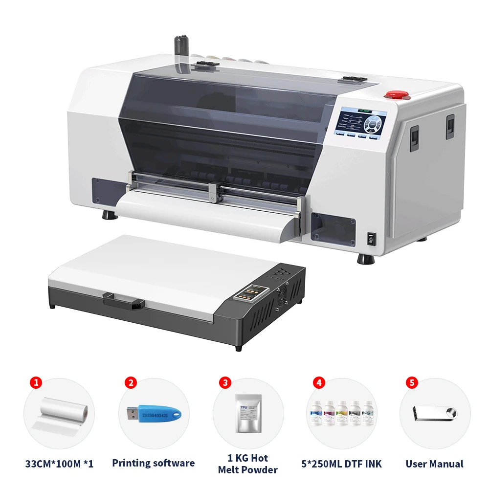 Impresora A3 DTF, Máquina de Impresión A3 DTF, Impresora A3 XP600 Direct to Film para Camisetas, Impresora A3 DTF para Camisetas y Sudaderas - Imagen 9