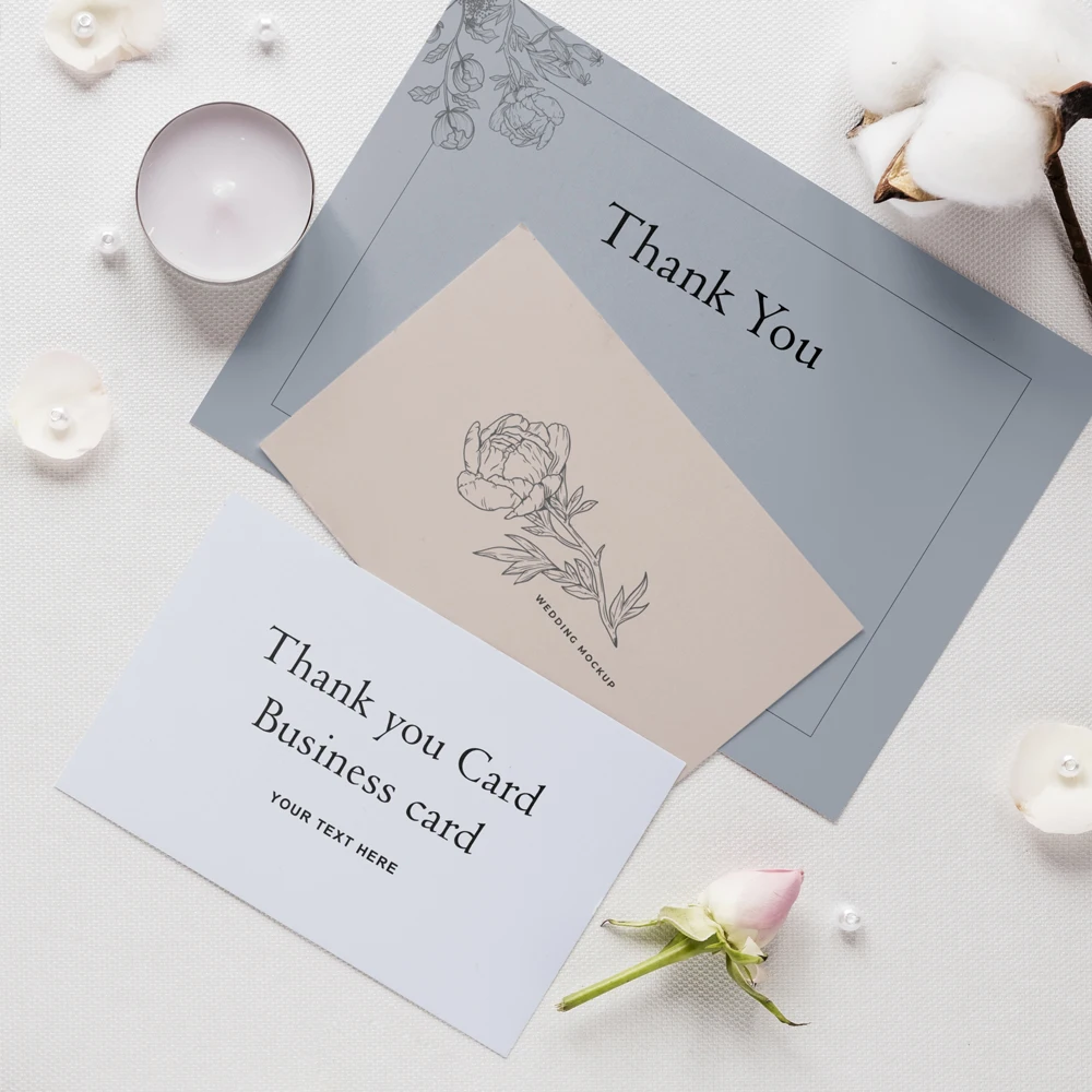 Tarjetas personalizadas, tarjetas de agradecimiento, tarjetas de visita personalizadas, logotipo personalizado, embalaje para pequeñas empresas, invitaciones de boda, postales - Imagen 5