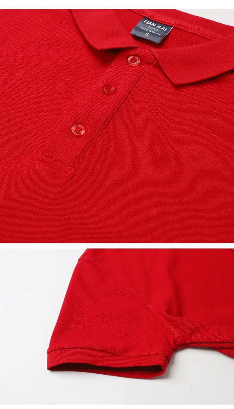 Polo de algodón 100% de 230g para hombre y mujer, Top transpirable de manga corta con estampado de logotipo personalizado, bordado, nombre del grupo de la empresa, verano - Imagen 18