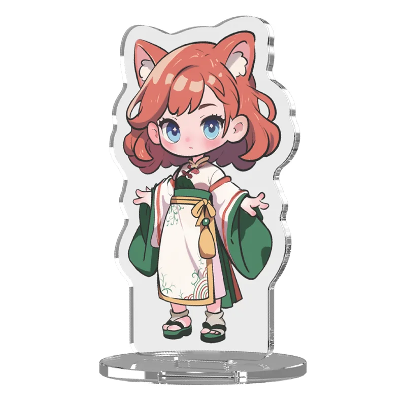 Soporte acrílico transparente personalizado personaje de dibujos animados de Anime personalizado de pie transparente impresión de doble cara foto Standees - Imagen 6
