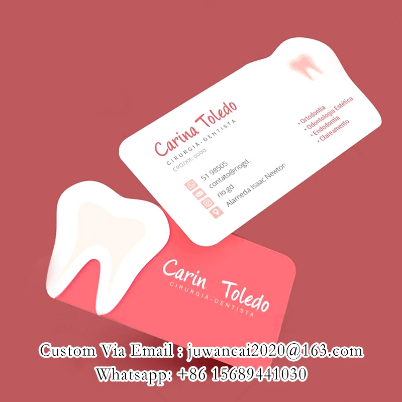 Tarjetas de visita personalizadas con corte especial para salón de belleza, tarjetas de fidelización con código QR, tarjetas de descuento, tarjetas promocionales, folletos con logotipo - Imagen 20