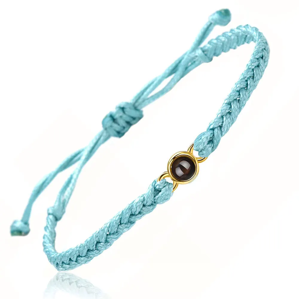 Pulsera de fotos personalizada con proyección de fotos, pulsera de proyección de fotos personalizada tejida a mano, pulsera de memoria, foto al por mayor - Imagen 11