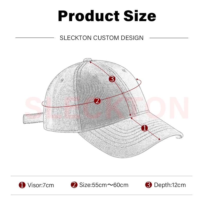 Gorra de béisbol retro personalizada SLECKTON – Bordado o impresión con tu logo - Imagen 26