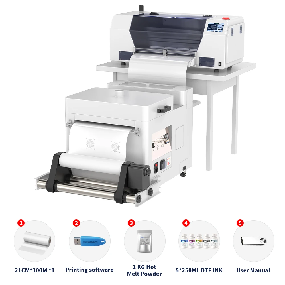 Impresora A3 DTF, Máquina de Impresión A3 DTF, Impresora A3 XP600 Direct to Film para Camisetas, Impresora A3 DTF para Camisetas y Sudaderas - Imagen 7