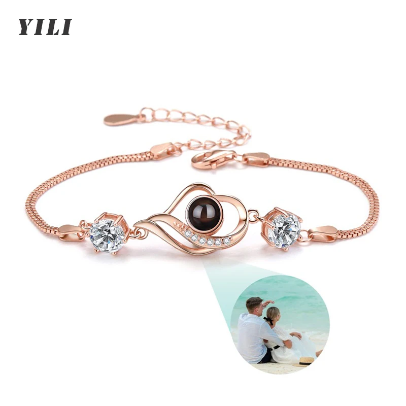Pulsera con Foto Personalizada, Pulseras con Proyección de Imagen en 100 Idiomas, Te Amo, Pulsera de Acero Inoxidable - Imagen 36