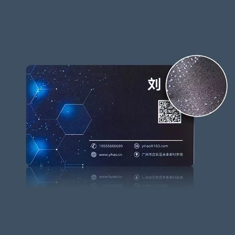 Tarjeta de presentación de PVC personalizada, tarjeta de presentación de plástico, tarjeta impermeable, diseño gratuito, tarjeta de presentación personalizada esmerilada - Imagen 4