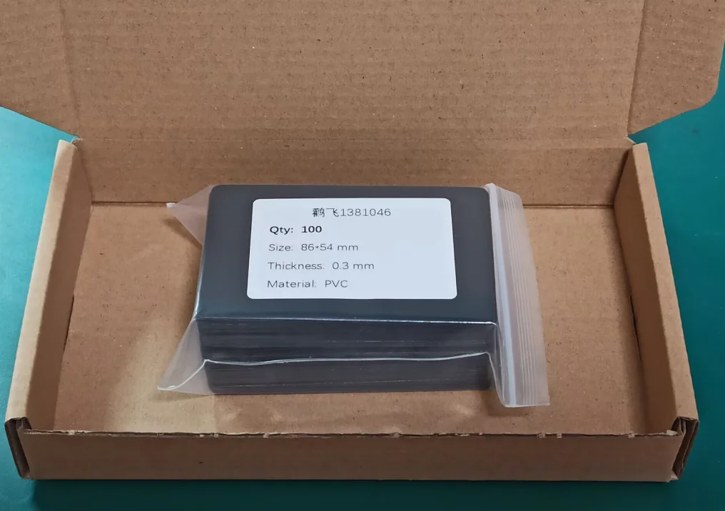Tarjetas de presentación de plástico de acetato de PVC con acabado negro mate, grosor de 0.3 mm, ideales para grabado láser de CO2 - Imagen 9