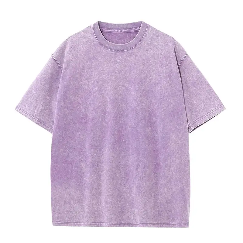 Camiseta 230g de algodón 100% con logotipo bordado personalizado – Corte holgado premium - Imagen 23