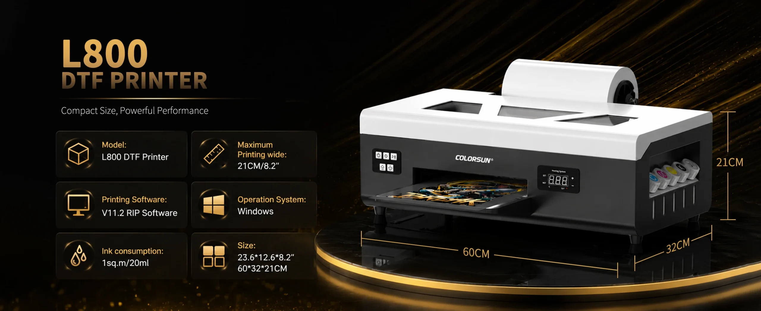 Impresora DTF Colorsun A4 para Epson L800, impresora A4 DTF para camisetas con horno, impresora A4 DTF para camisetas y sudaderas. - Imagen 18