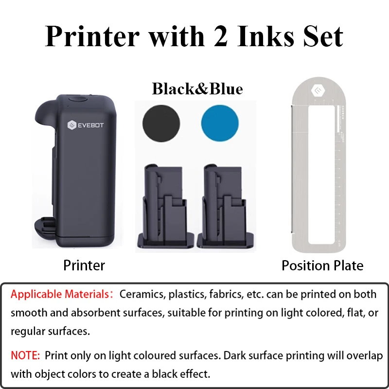 EVEBOT PRINTIND Impresora de inyección de tinta industrial portátil Mini impresora inteligente inalámbrica Bluetooth Tinta de secado rápido (tinta permanente) - Imagen 13