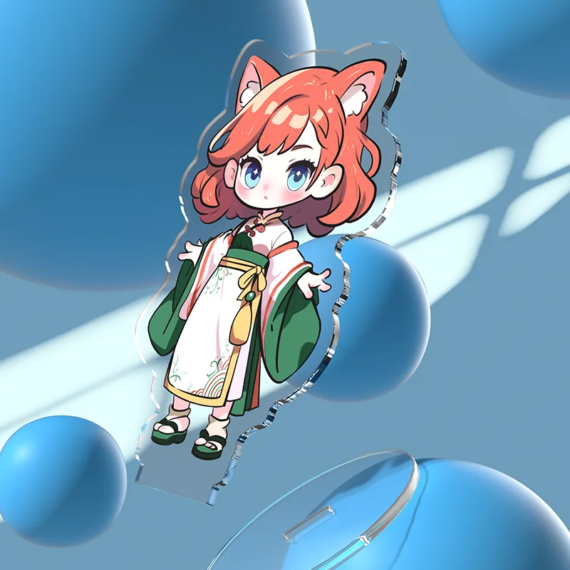 Soporte acrílico transparente personalizado personaje de dibujos animados de Anime personalizado de pie transparente impresión de doble cara foto Standees - Imagen 5