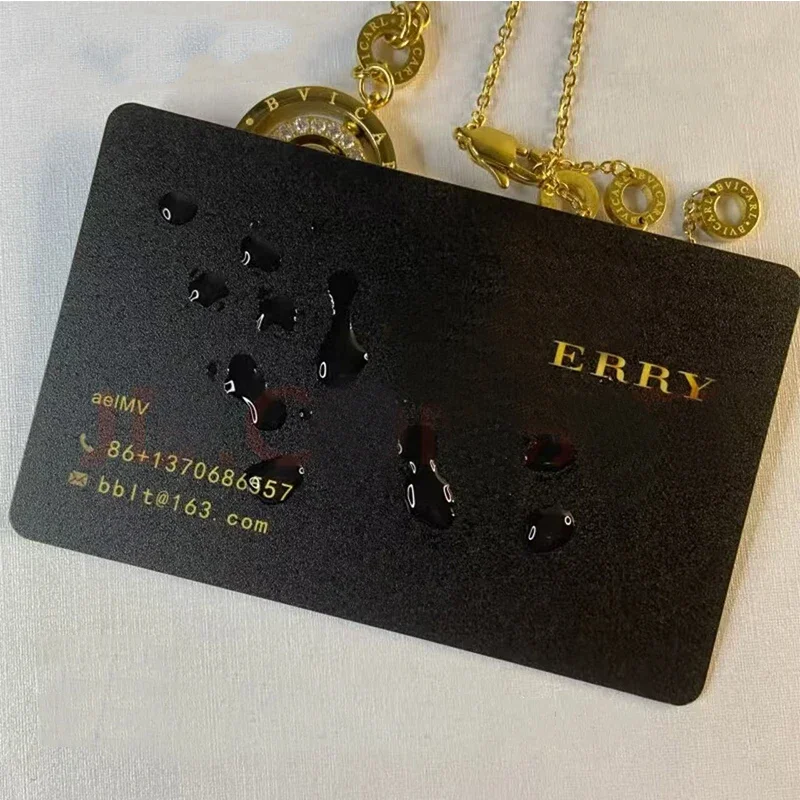 Tarjeta de presentación de PVC personalizada, tarjeta de presentación de plástico, tarjeta impermeable, diseño gratuito, tarjeta de presentación personalizada esmerilada - Imagen 5