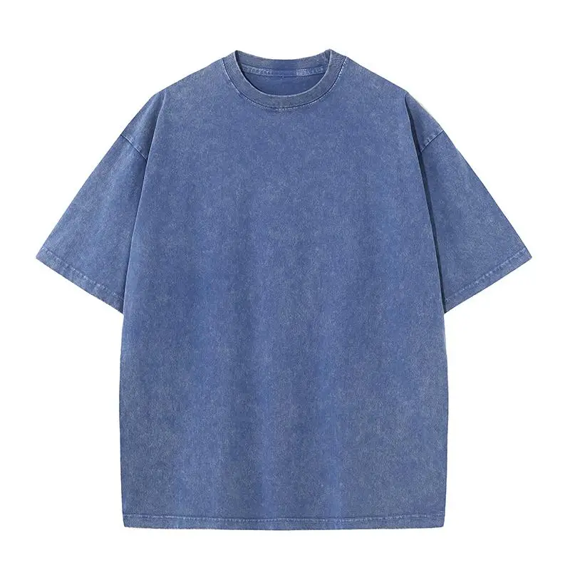 Camiseta 230g de algodón 100% con logotipo bordado personalizado – Corte holgado premium - Imagen 13
