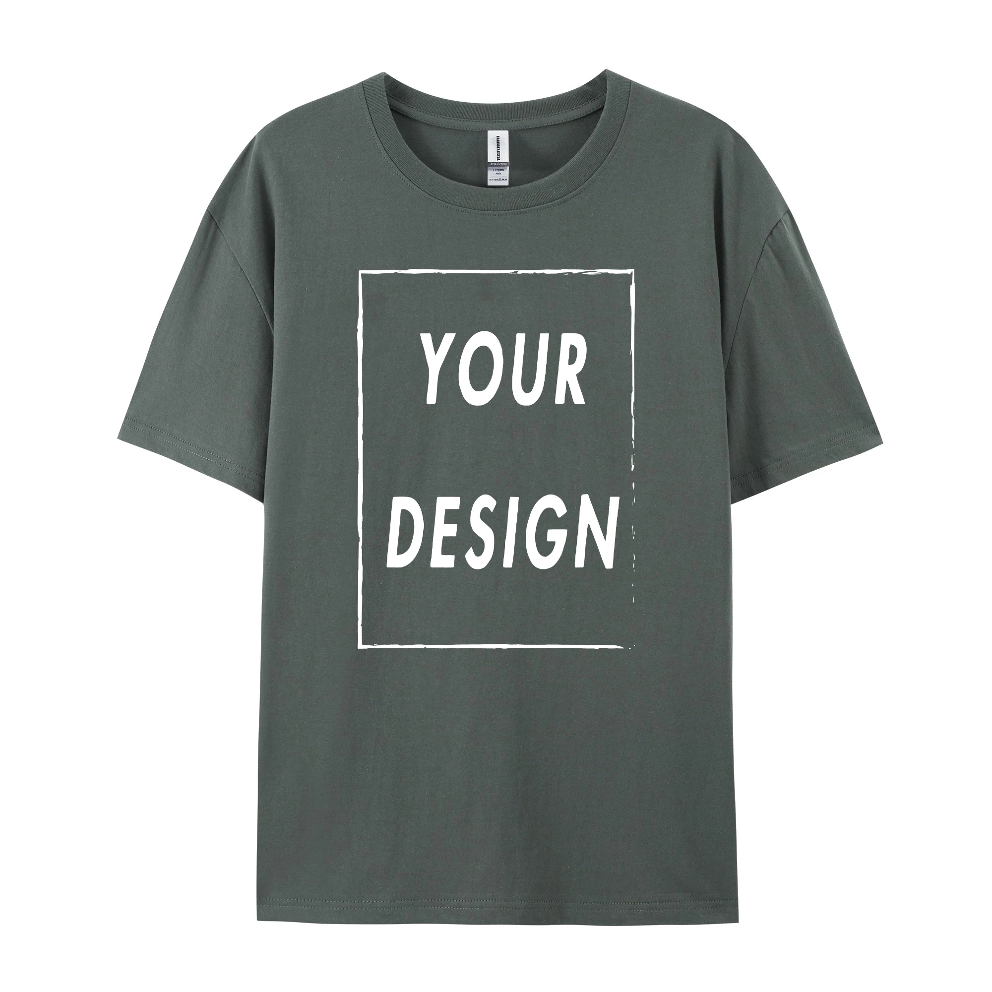 180g Custom Women Men Customised Printed 100% Cotton Short Sleeve Your Logo Photo Brand Text Tee Personalize Graphic Clothing - Imagen 8
