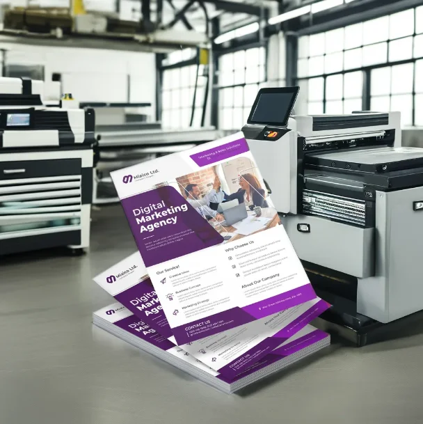 100/200 Uds. Brochura de color personalizada tamaño A5 A6 157g papel para promoción empresarial impresión de doble cara folletos publicitarios - Imagen 6