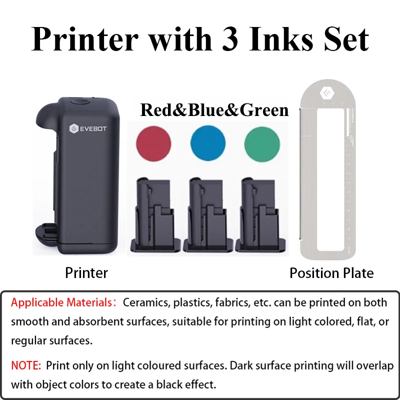 EVEBOT PRINTIND Impresora de inyección de tinta industrial portátil Mini impresora inteligente inalámbrica Bluetooth Tinta de secado rápido (tinta permanente) - Imagen 22