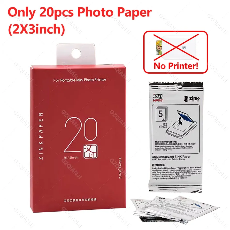Impresora de bolsillo móvil Mni portátil HPRT MT53, impresora fotográfica inalámbrica BT con tecnología Zink, impresora fotográfica en Color de 2x3 pulgadas - Imagen 8