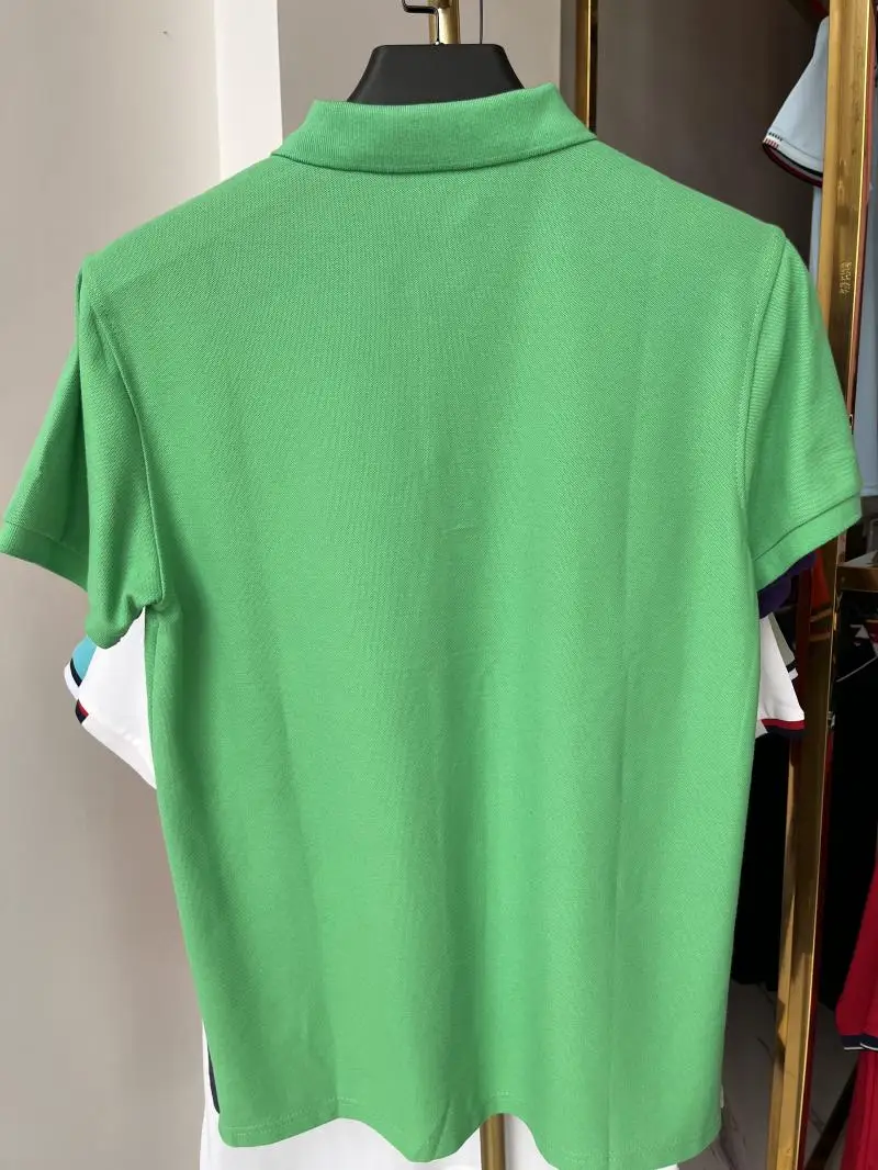 Polo de algodón 100% de 230g para hombre y mujer, Top transpirable de manga corta con estampado de logotipo personalizado, bordado, nombre del grupo de la empresa, verano - Imagen 34