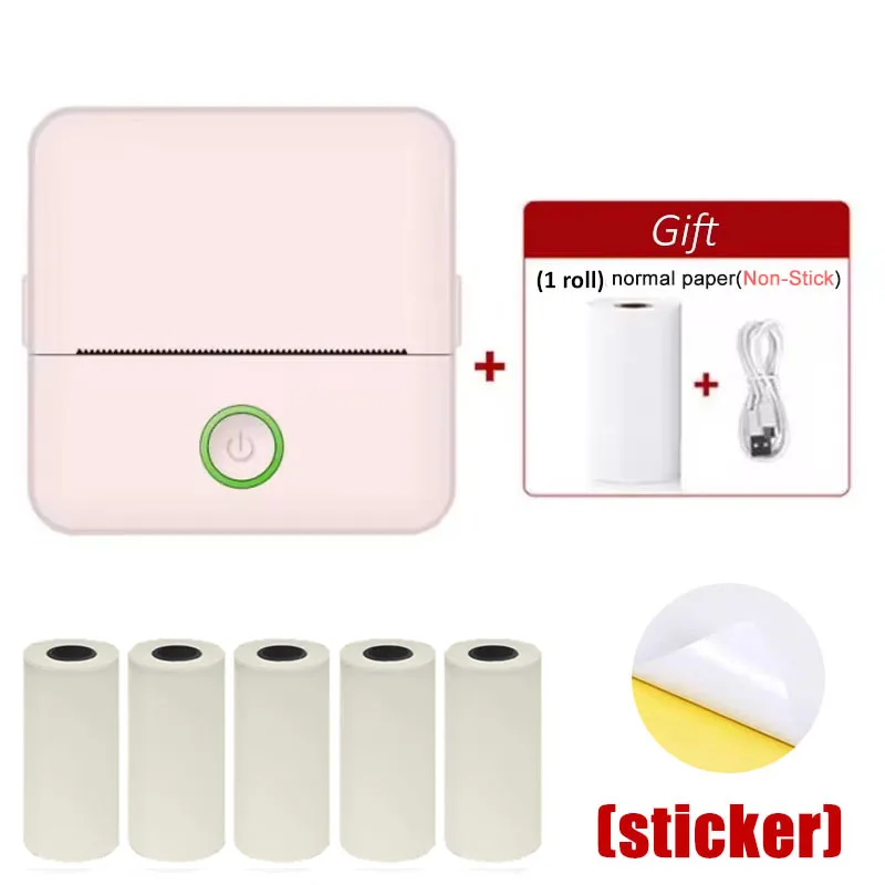 Impresora térmica portátil X6 mini HD, dispositivo de impresión de etiquetas adhesivas, Bluetooth, de bolsillo, con papel para notas de estudiante, sin tinta - Imagen 7