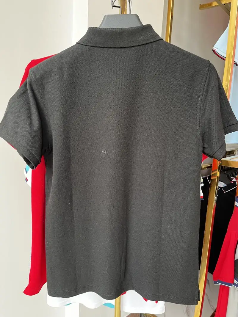 Polo de algodón 100% de 230g para hombre y mujer, Top transpirable de manga corta con estampado de logotipo personalizado, bordado, nombre del grupo de la empresa, verano - Imagen 44