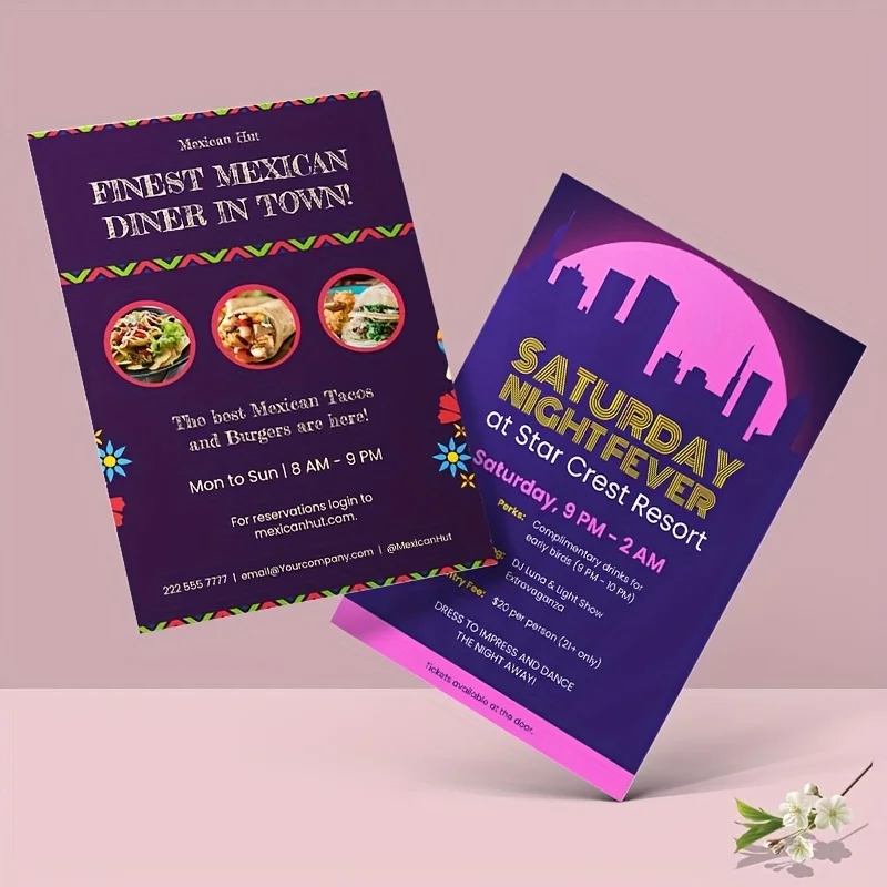 Flyers personalizados A4 A5, tamaño A6, 150 g, papel impreso, póster, color, publicidad, Flyer, cartel de doble cara - Imagen 3