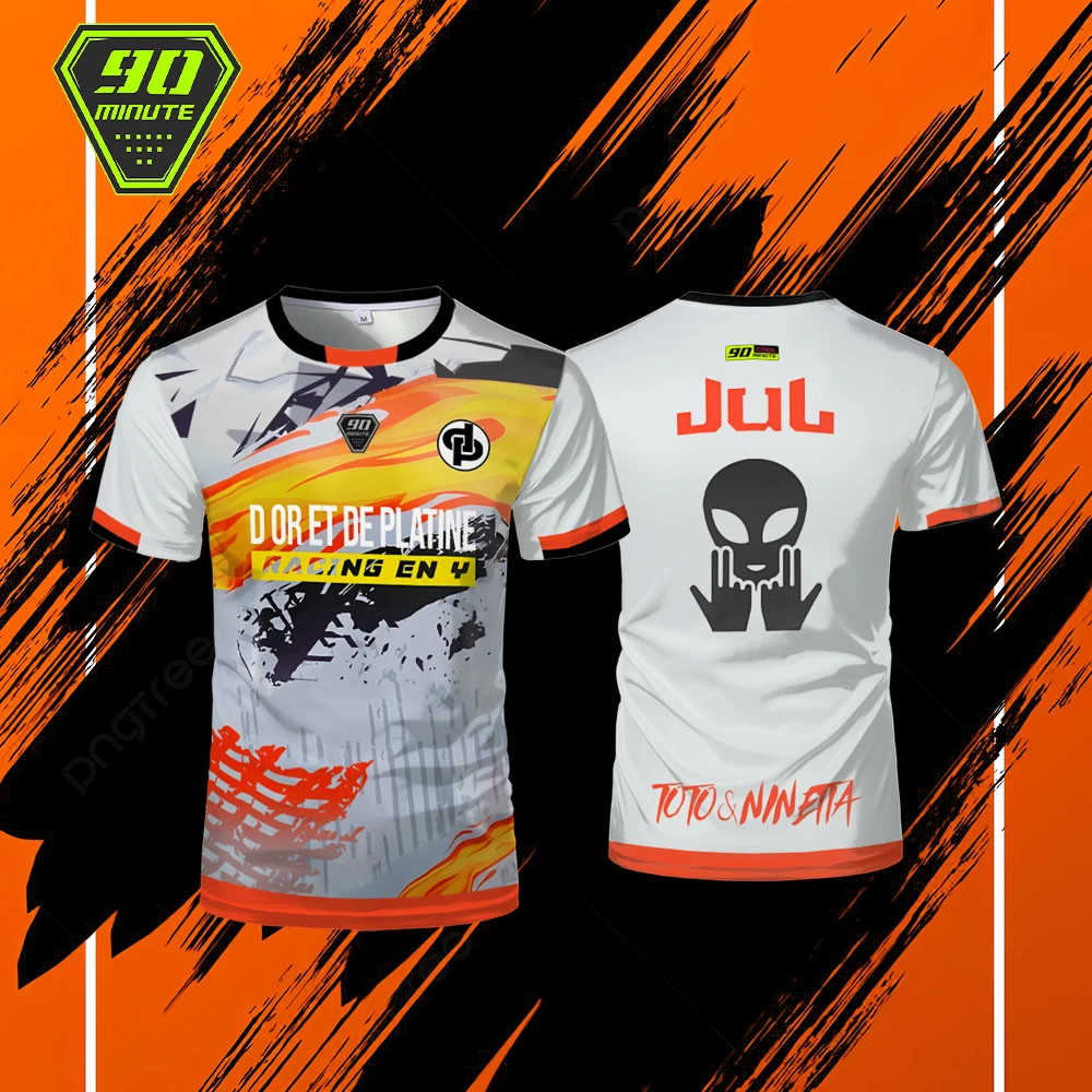 Camiseta de verano Maollot Jul, Camiseta deportiva de 90 minutos transpirable al aire libre, camiseta de fútbol de secado rápido para hombre, compra de Tops personalizados - Imagen 5