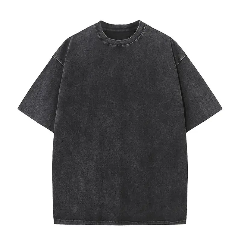 Camiseta 230g de algodón 100% con logotipo bordado personalizado – Corte holgado premium - Imagen 24