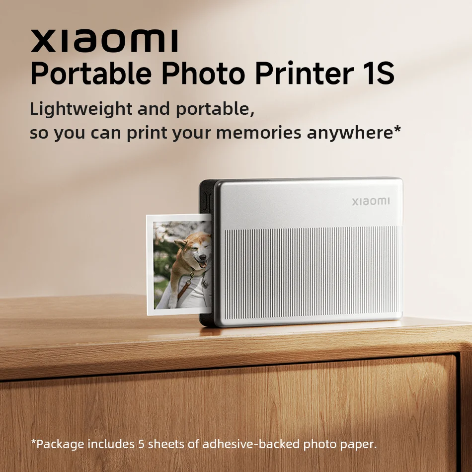 Xiaomi Impresora Fotográfica 1S, Impresora Térmica Portátil con Bluetooth 5,2, Mini Impresora de Foto en Color de 2x3 Pulgadas - Imagen 12