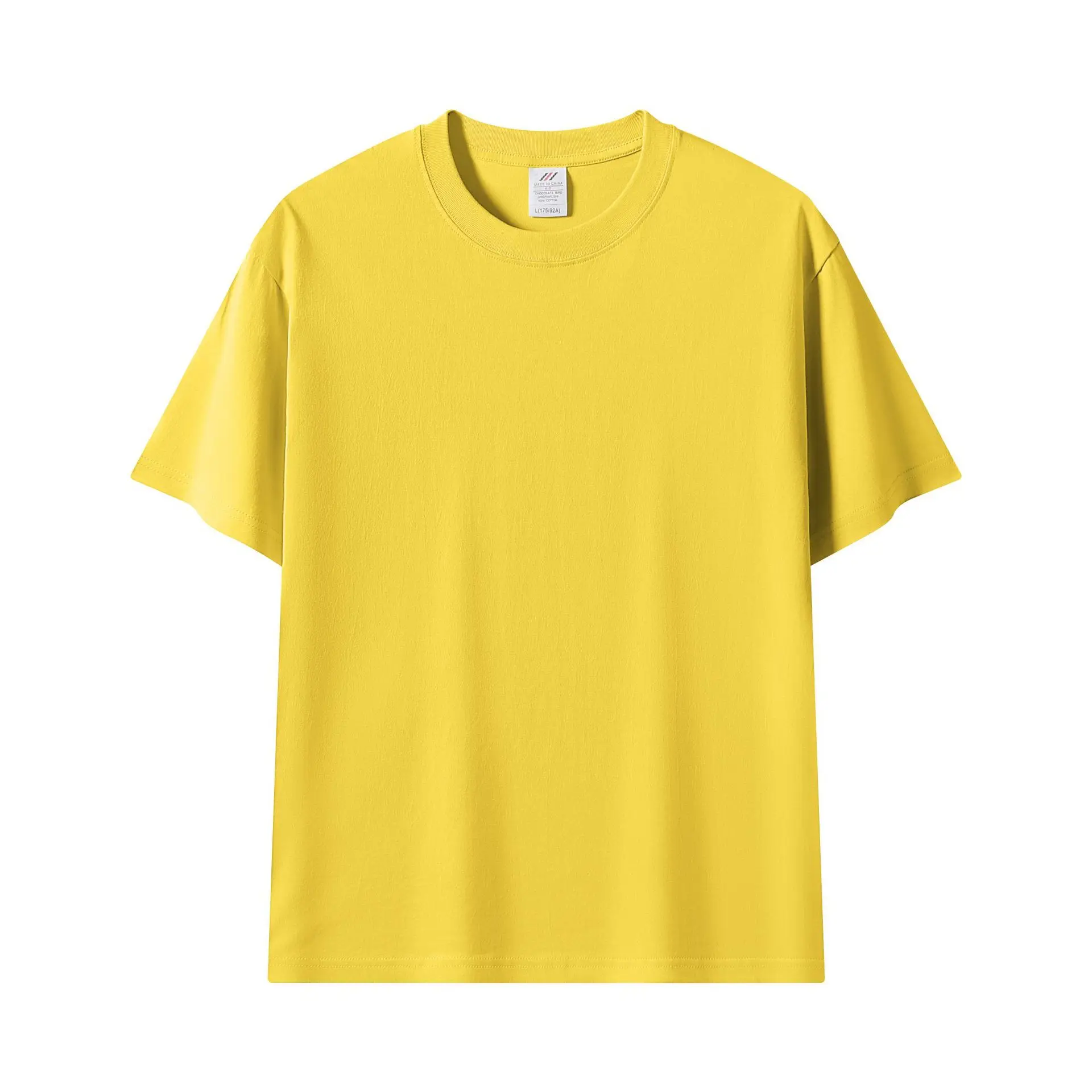 Camisetas Personalizadas para Hombre, 230 GSM, 100% Algodón, Camisetas Sólidas para Mujer, Ropa de Trabajo en Equipo, Impresión Personalizada de Imágenes, Fotos, Texto, Logotipo, Camiseta DIY - Imagen 19